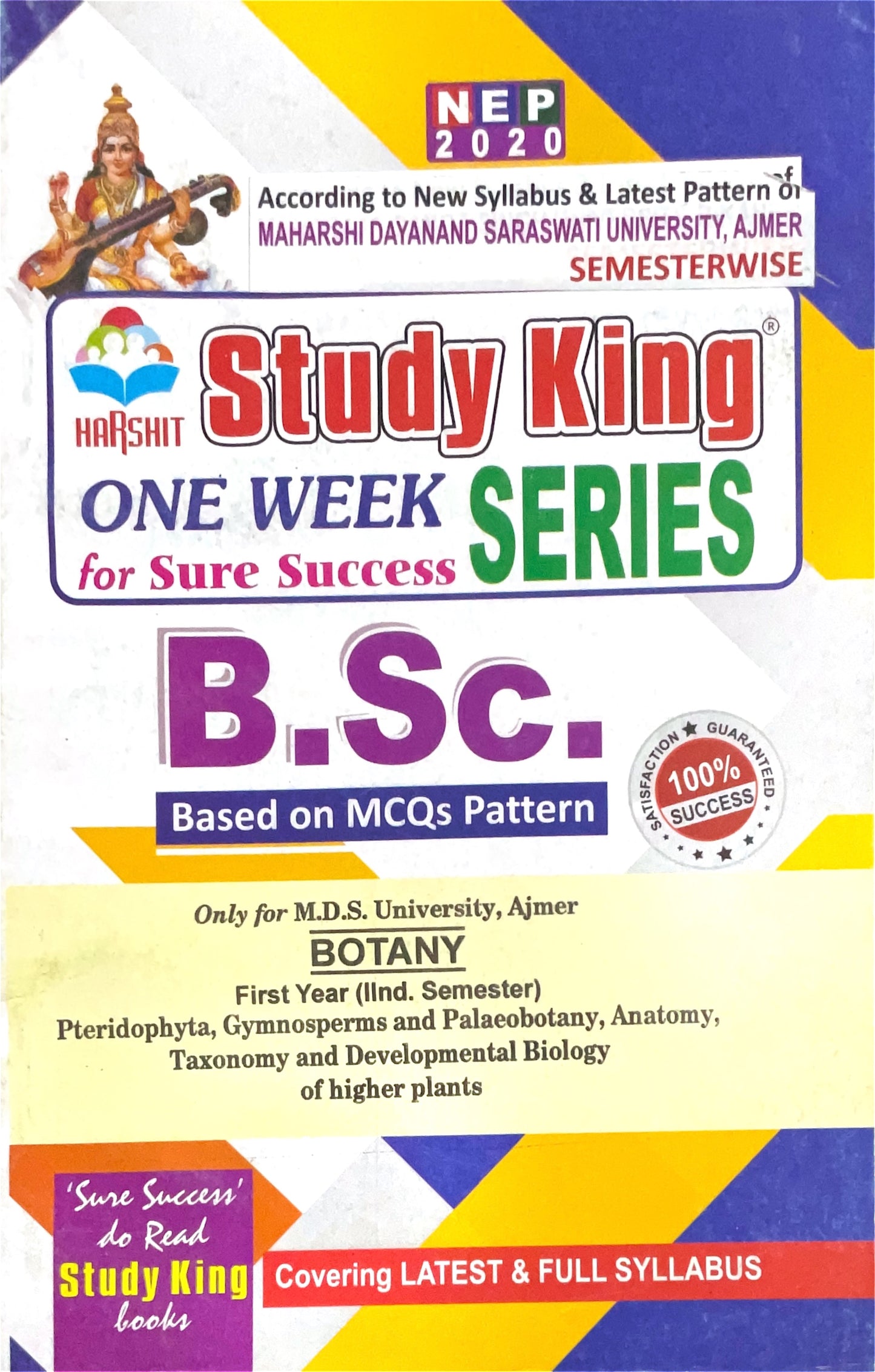 Year 1 - B.Sc. Botany ONE WEEK SERIES - MDSU