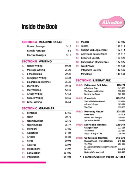 Class 6 - All in One - English Poorvi - ARIHANT