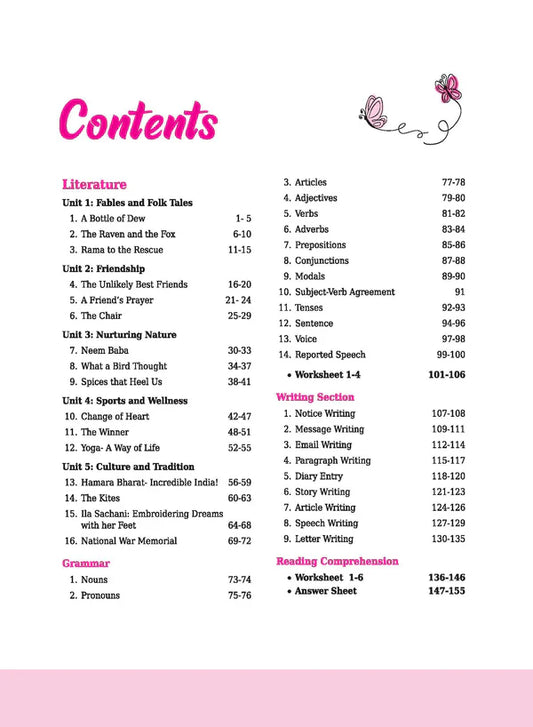 Class 6 - English Poorvi - Workbook ARIHANT