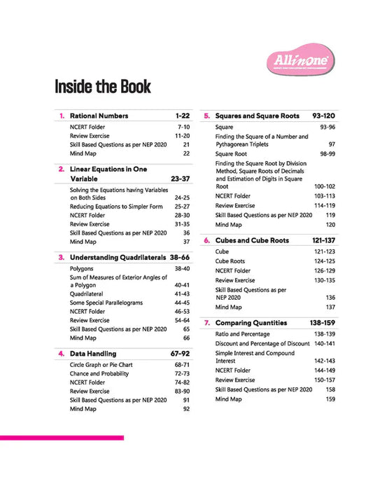 Class 8 - Mathematics All in One - ARIHANT