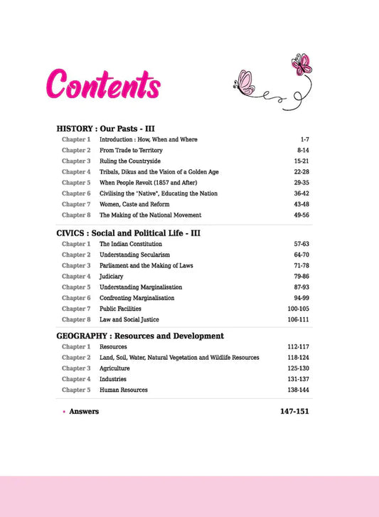 Class 8 - Social Science - Workbook ARIHANT