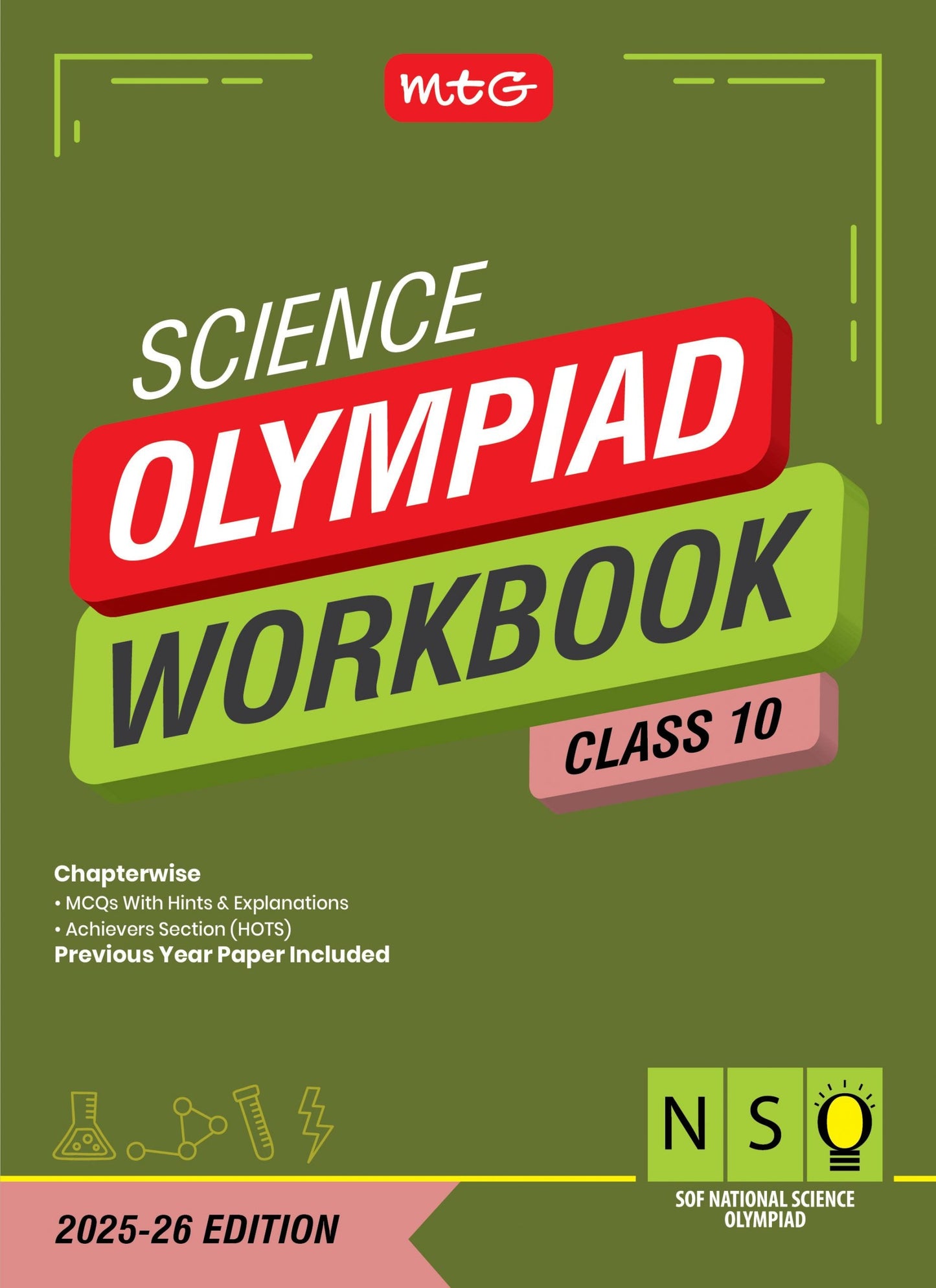 Class 10 NSO National Science Olympiad Work Book - MTG