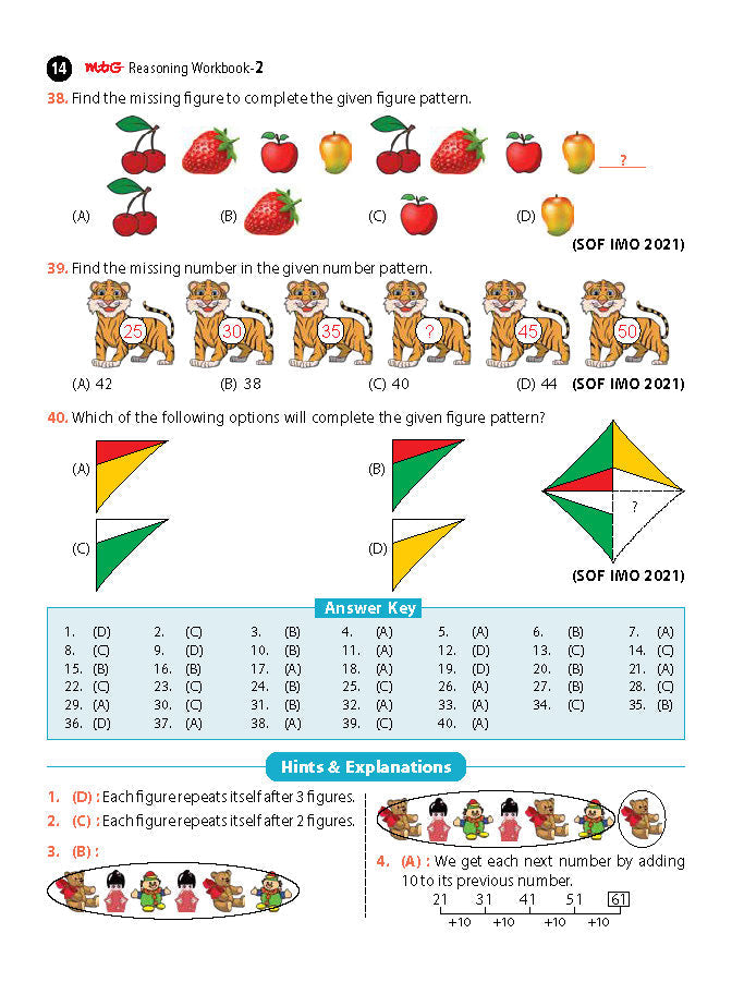 Class 2 Olympiad Reasoning Work Book - MTG