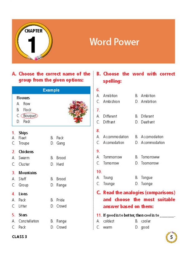 Class 3 IEO International English Olympiad Work Book - MTG