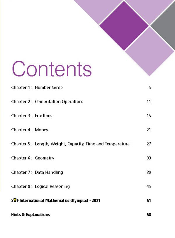 Class 3 IMO International Mathematics Olympiad Work Book - MTG