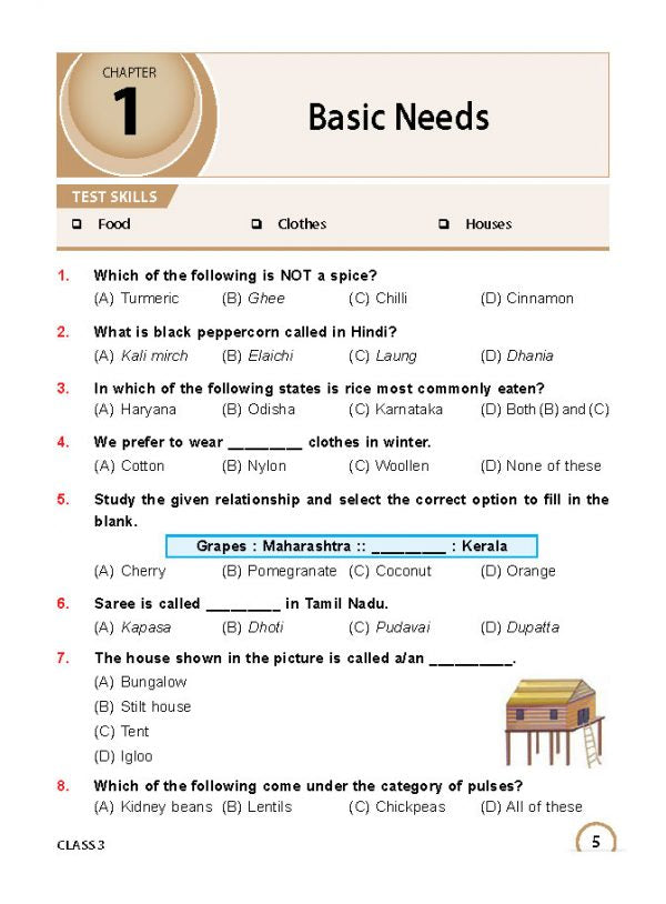 Class 3 ISSO International Social Studies Olympiad Work Book - MTG