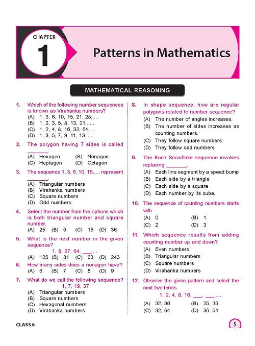 Class 6 IMO International Mathematics Olympiad Work Book - MTG