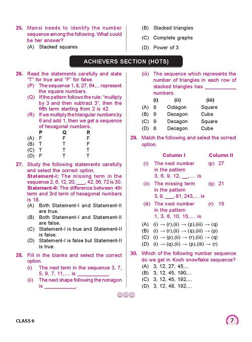 Class 6 IMO International Mathematics Olympiad Work Book - MTG