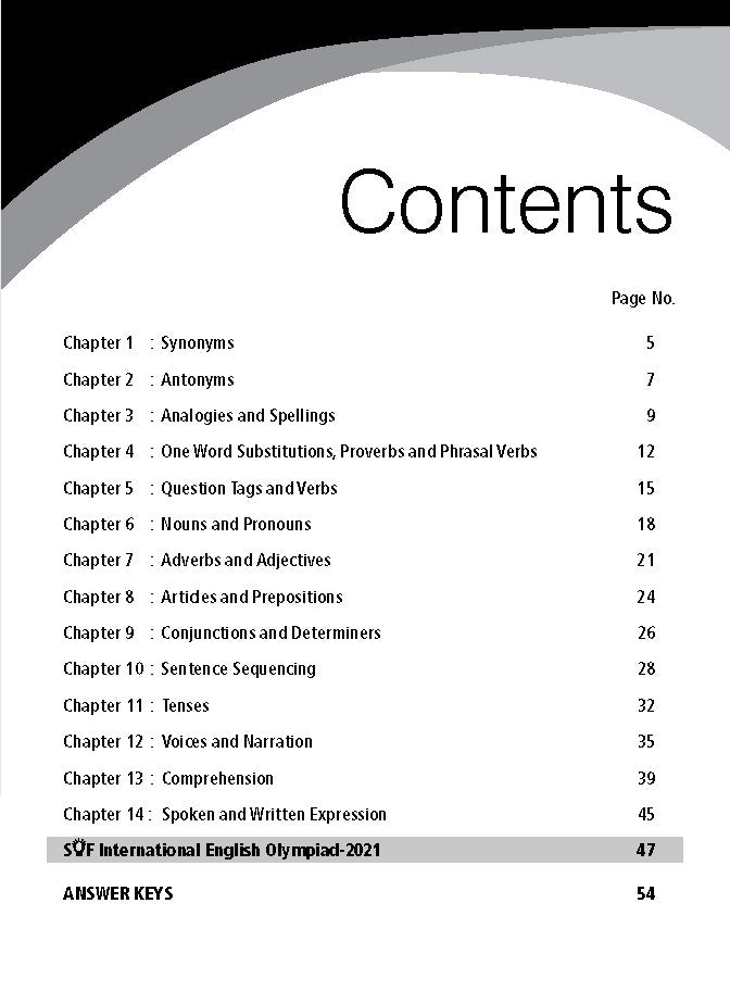 Class 9 IEO International English Olympiad Work Book - MTG