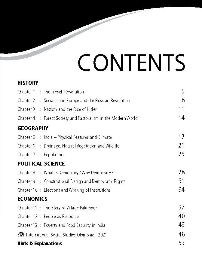 Class 9 ISSO International Social Studies Olympiad Work Book - MTG