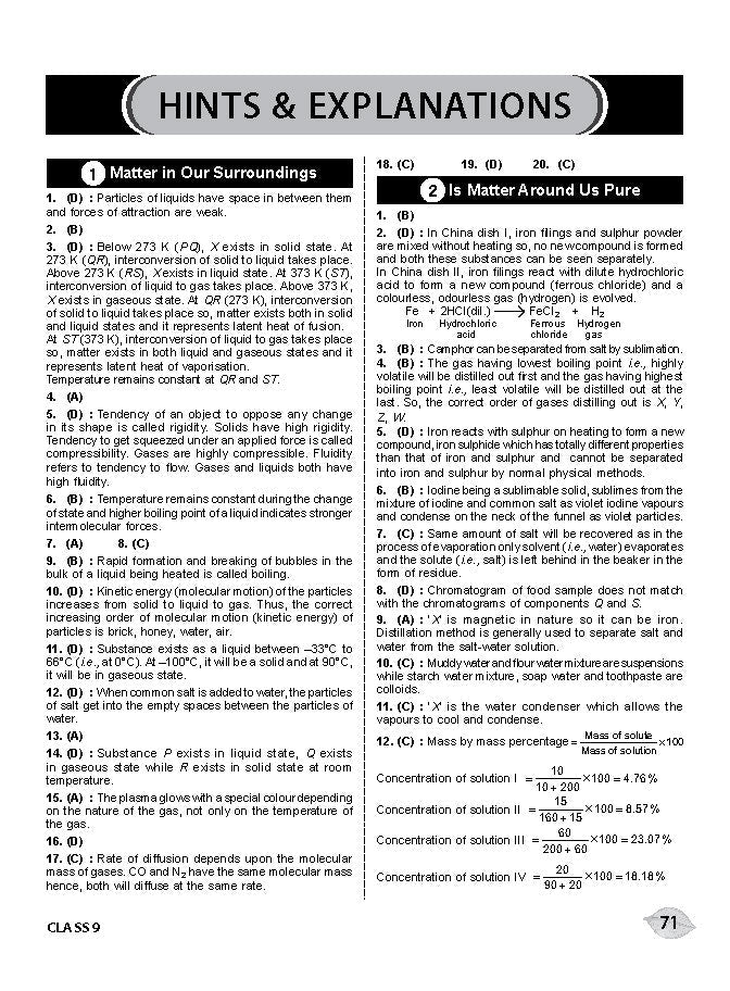 Class 9 NSO National Science Olympiad Work Book - MTG