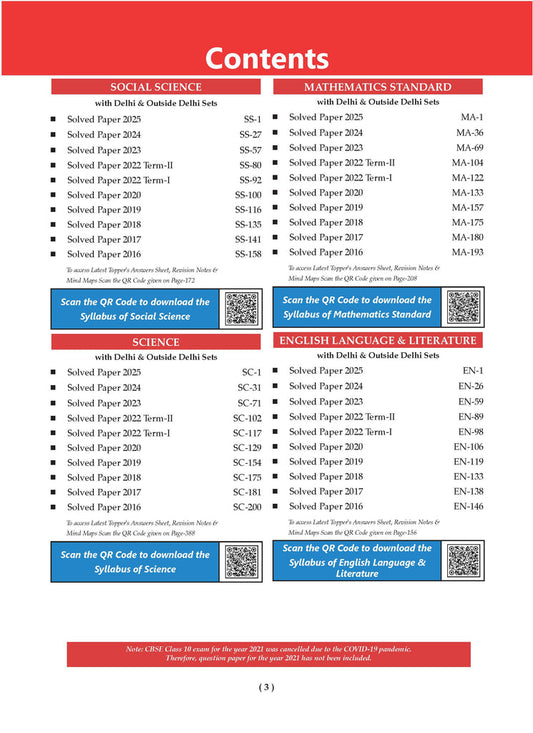 Oswaal CBSE 10th Class Solved Paper for 2026 Exam