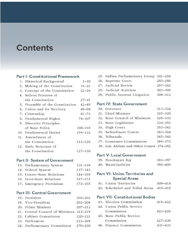 INDIAN POLITY M. LAXMIKANTH 8th edition