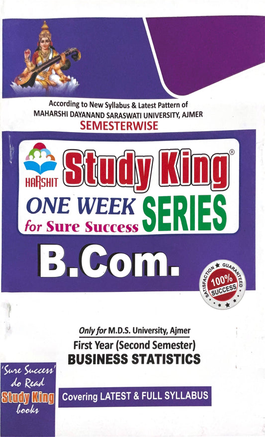Year 1 - B.Com. Business Statistics ONE WEEK SERIES - MDSU