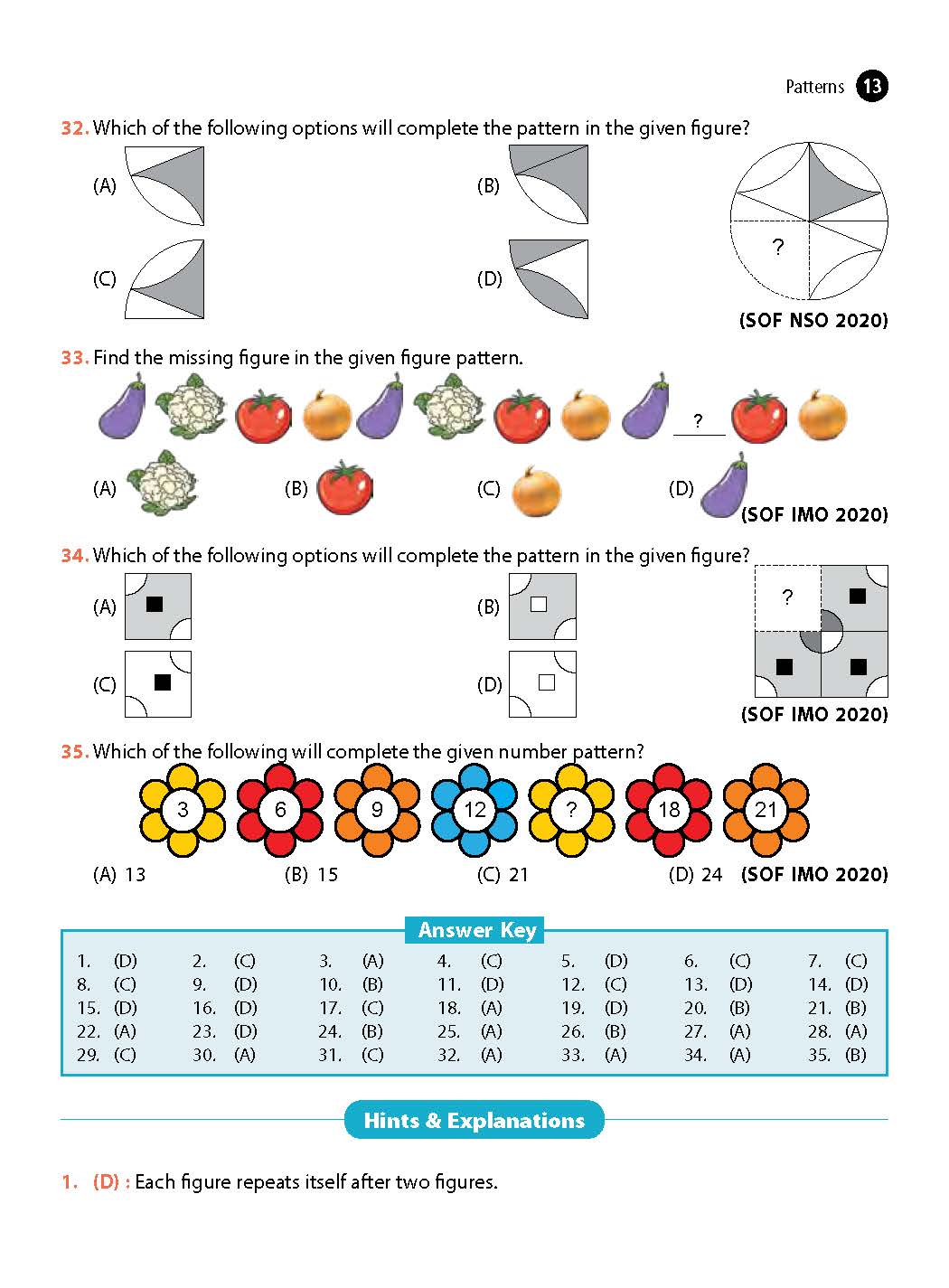 Class 1 Olympiad Reasoning Work Book - MTG