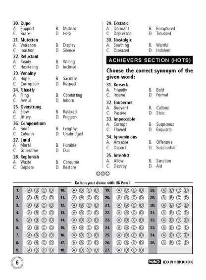 Class 10 IEO International English Olympiad Work Book - MTG
