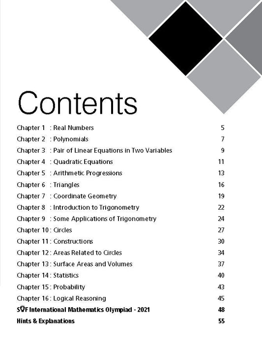 Class 10 IMO International Mathematics Olympiad Work Book - MTG