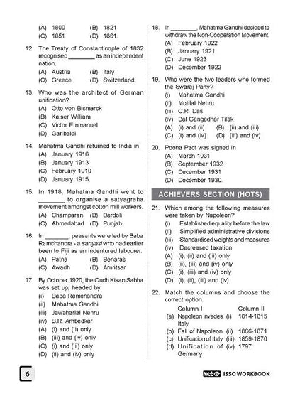 Class 10 ISSO International Social Studies Olympiad Work Book - MTG