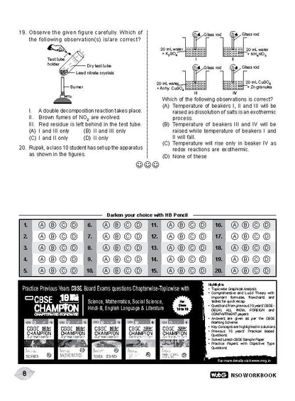Class 10 NSO National Science Olympiad Work Book - MTG