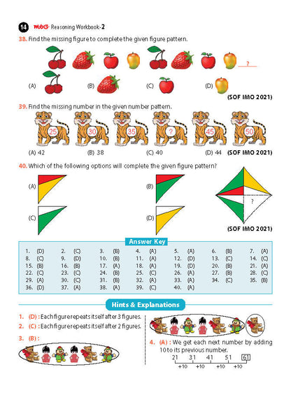 Class 2 Olympiad Reasoning Work Book - MTG