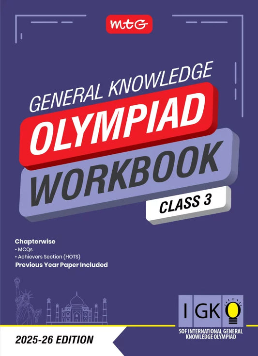 Class 3 IGKO International General Knowledge Olympiad Work Book - MTG
