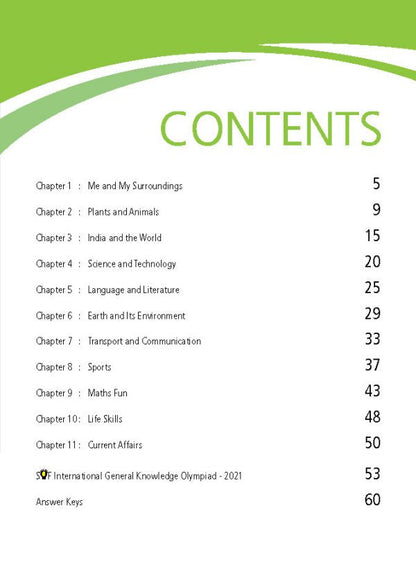 Class 3 IGKO International General Knowledge Olympiad Work Book - MTG