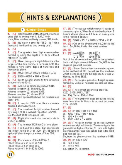 Class 3 IMO International Mathematics Olympiad Work Book - MTG