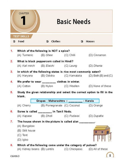 Class 3 ISSO International Social Studies Olympiad Work Book - MTG