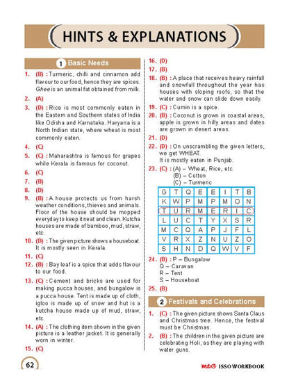 Class 3 ISSO International Social Studies Olympiad Work Book - MTG
