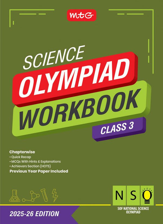 Class 3 NSO National Science Olympiad Work Book - MTG