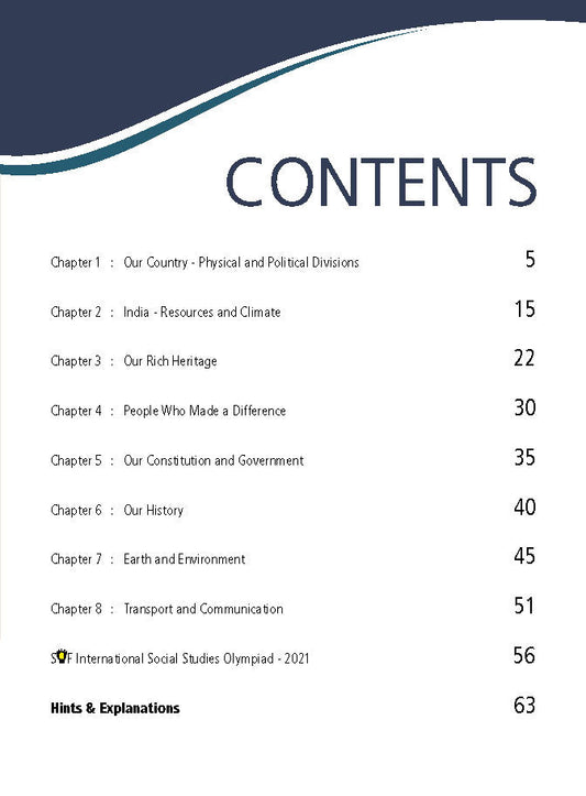 Class 4 ISSO International Social Studies Olympiad Work Book - MTG