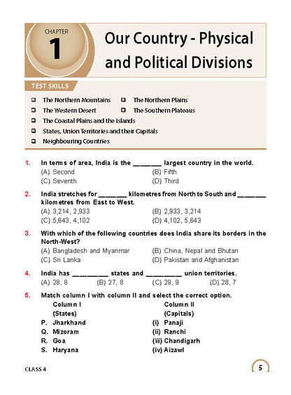 Class 4 ISSO International Social Studies Olympiad Work Book - MTG