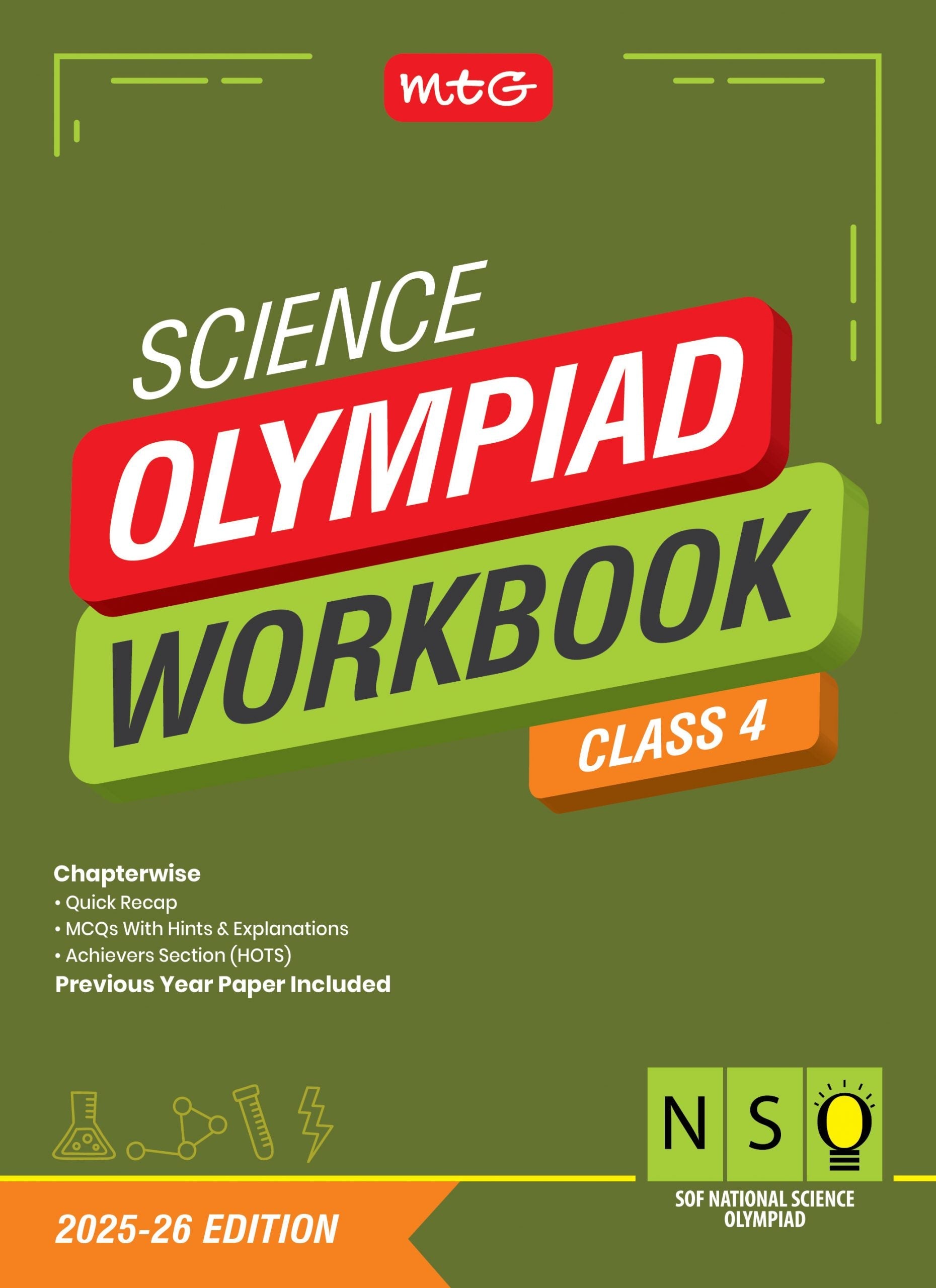 Class 4 NSO National Science Olympiad Work Book - MTG