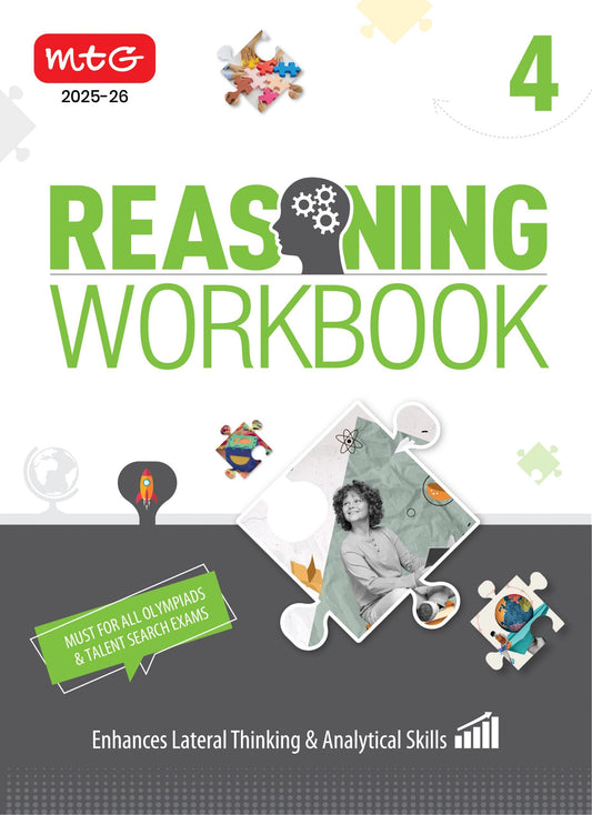 Class 4 Olympiad Reasoning Work Book - MTG