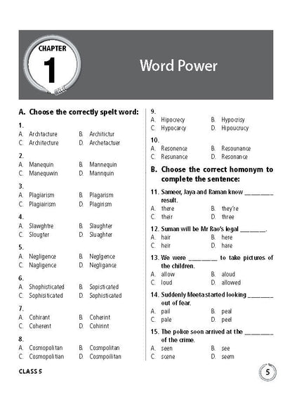 Class 5 IEO International English Olympiad Work Book - MTG