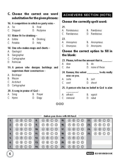 Class 5 IEO International English Olympiad Work Book - MTG