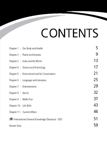 Class 5 IGKO International General Knowledge Olympiad Work Book - MTG