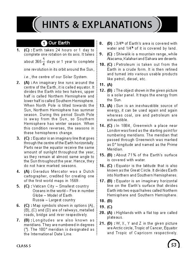 Class 5 ISSO International Social Studies Olympiad Work Book - MTG