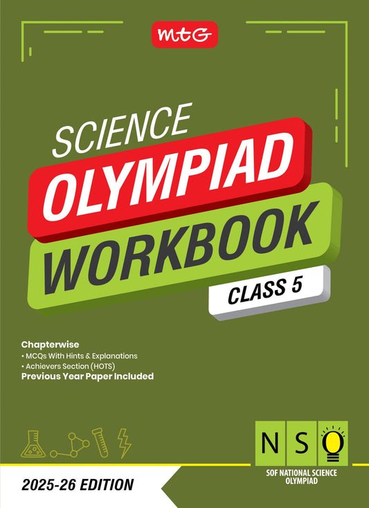 Class 5 NSO National Science Olympiad Work Book - MTG