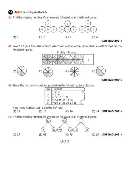 Class 5 Olympiad Reasoning Work Book - MTG