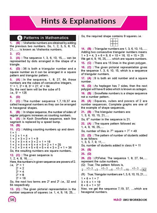 Class 6 IMO International Mathematics Olympiad Work Book - MTG