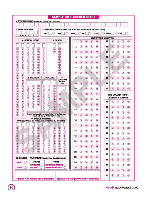 Class 6 IMO International Mathematics Olympiad Work Book - MTG