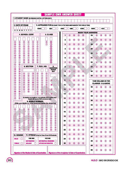 Class 6 IMO International Mathematics Olympiad Work Book - MTG