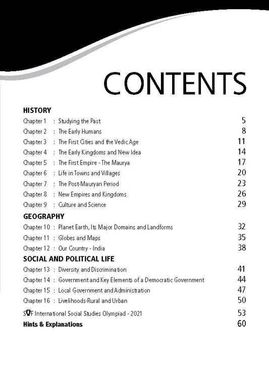Class 6 ISSO International Social Studies Olympiad Work Book - MTG