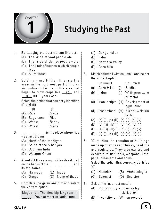 Class 6 ISSO International Social Studies Olympiad Work Book - MTG