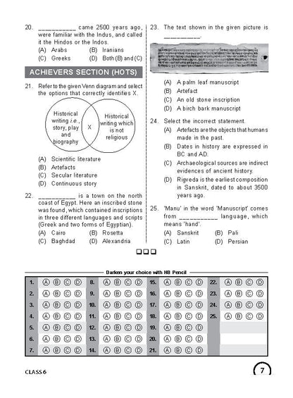 Class 6 ISSO International Social Studies Olympiad Work Book - MTG
