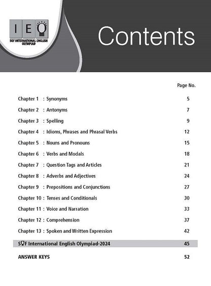 Class 7 IEO International English Olympiad Work Book - MTG