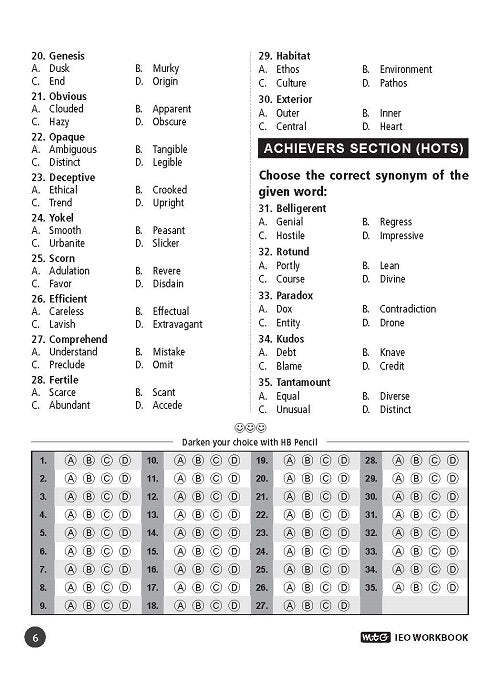 Class 7 IEO International English Olympiad Work Book - MTG