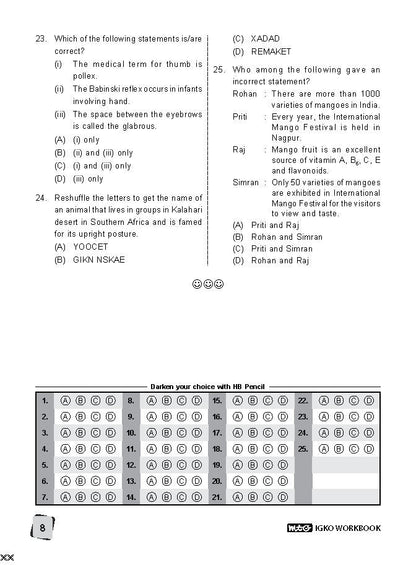 Class 7 IGKO International General Knowledge Olympiad Work Book - MTG