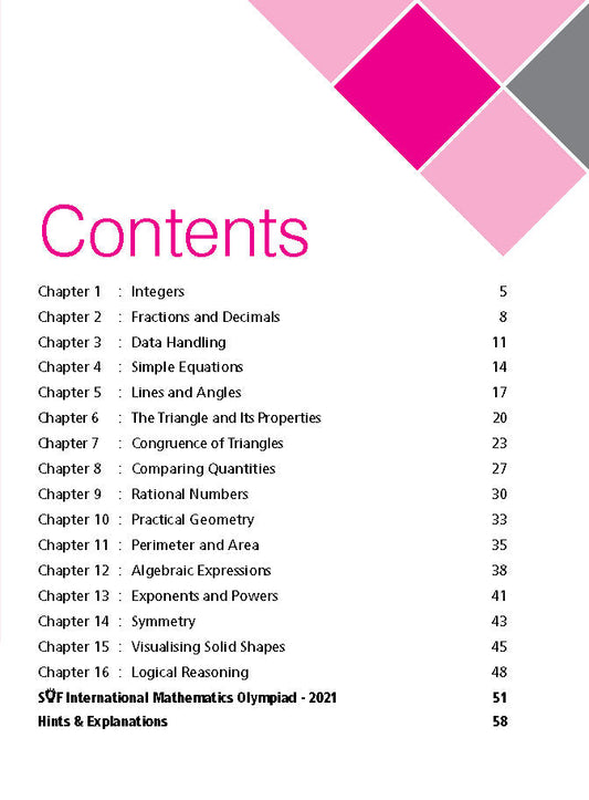 Class 7 IMO International Mathematics Olympiad Work Book - MTG